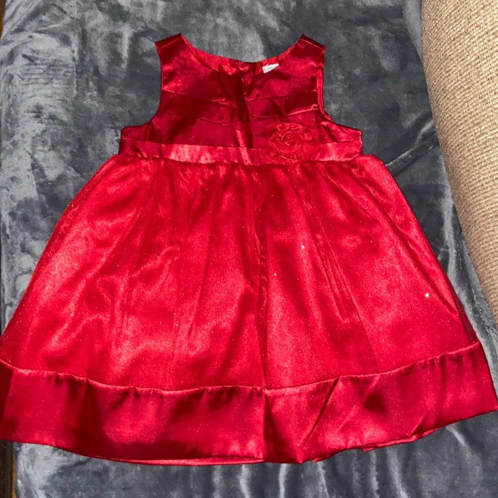 Beautiful sparkly red formal baby dress